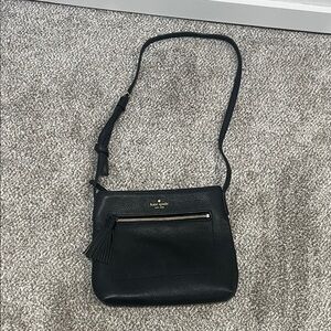 Kate Spade Black Pebbled Crossbody Bag